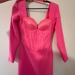 Retrofete Vibrant Pink Mini Dress
